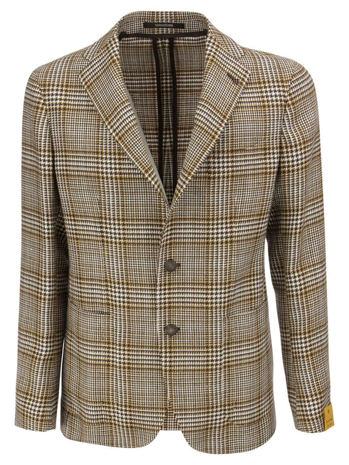 Giacca Uomo monopetto fantasia Beige bianco TAGLIATORE- Francavilla Moda